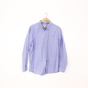 *Gap Classic Blue and White Stripped Mens Button Down